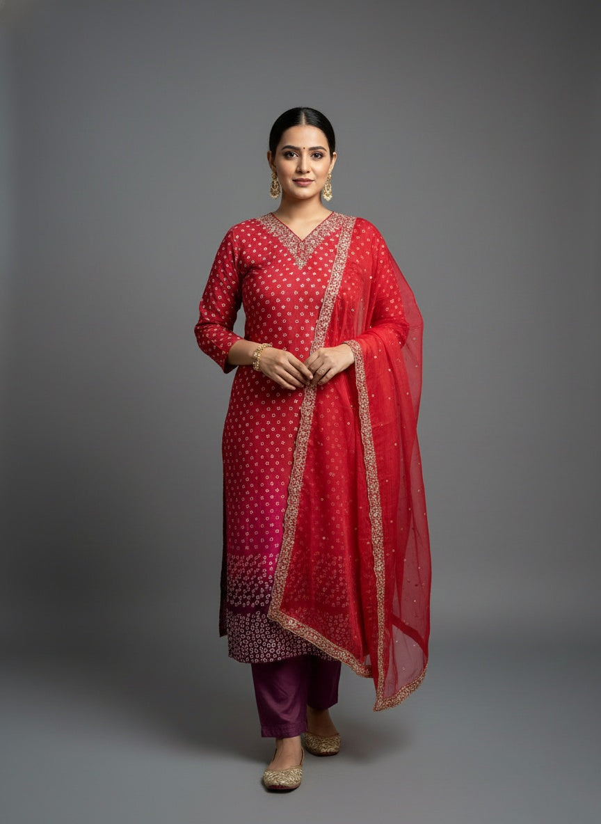 Silk suit