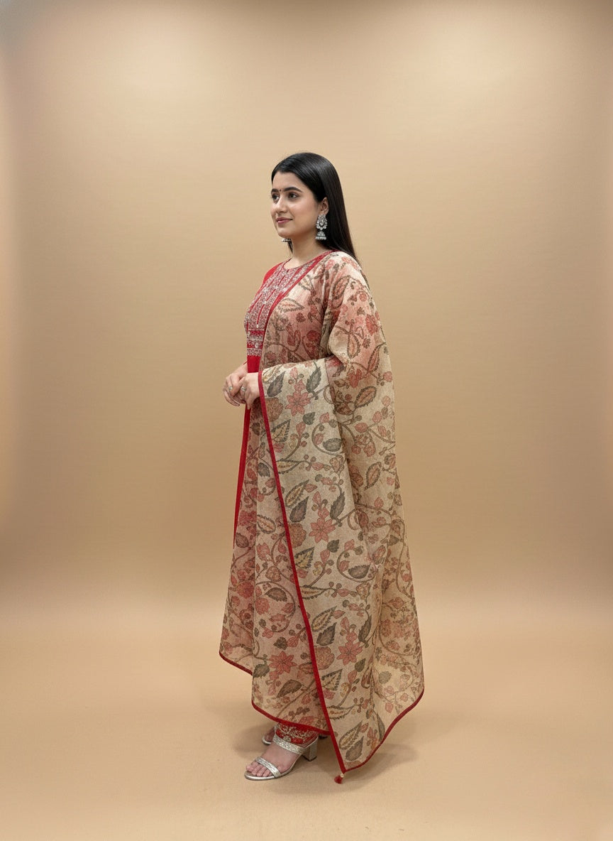 Silk kurta set