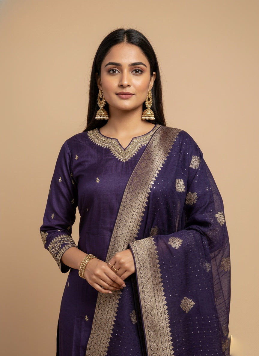 Silk suit