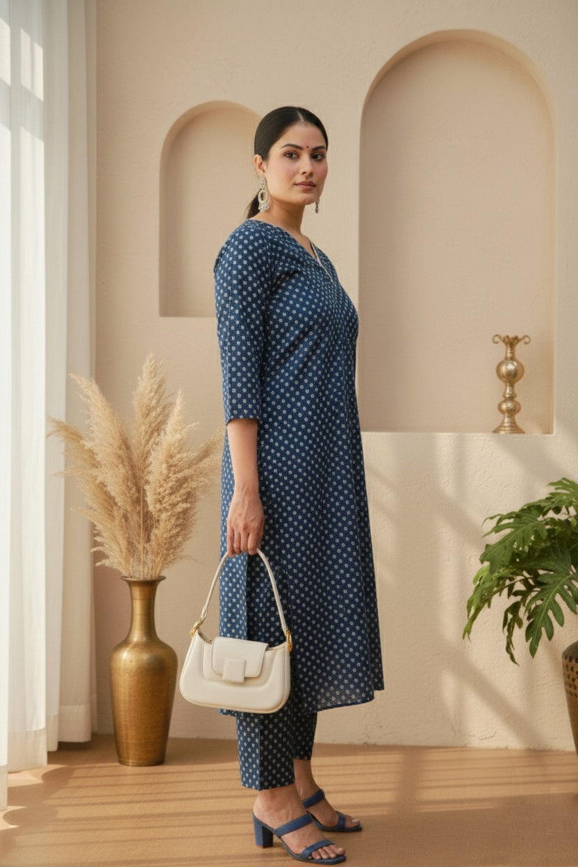 Cotton Kurta Set For Women