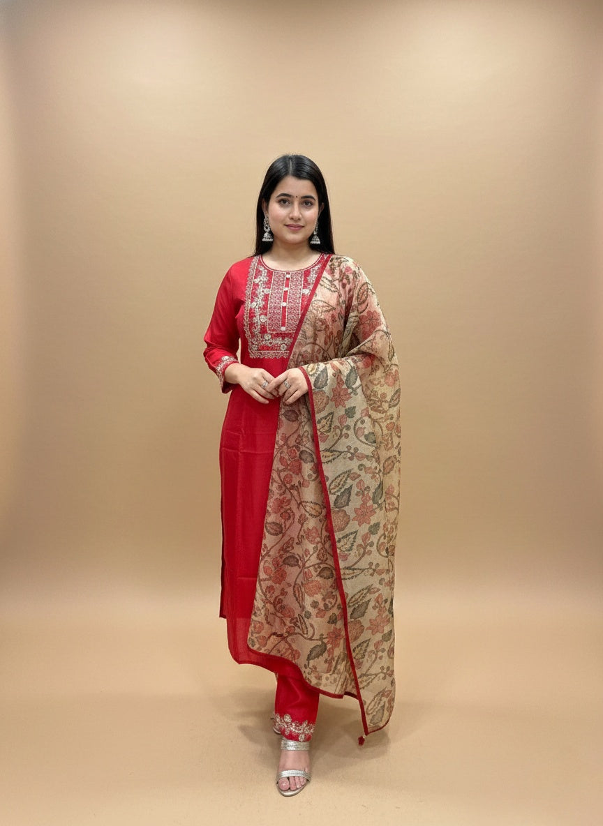 Silk kurta set