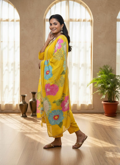 Modal Silk Suit Set