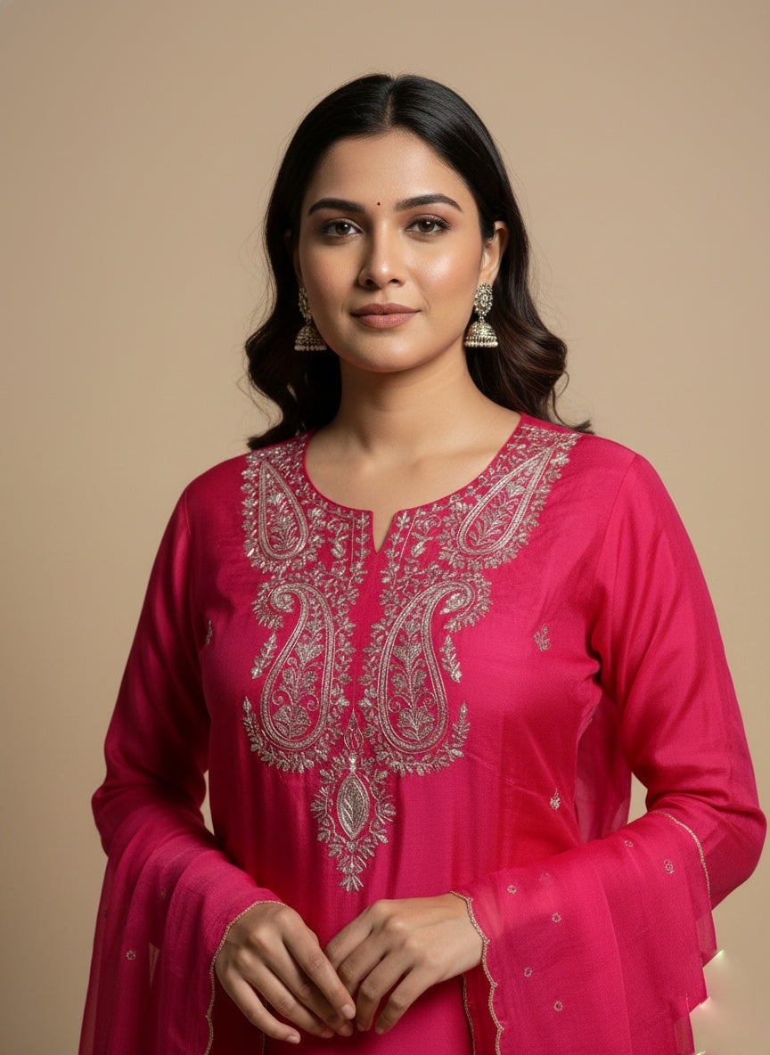 Silk suit