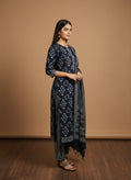 Indigo Cotton Suit