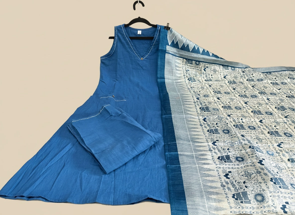 Kiara Cotton kurta Set with dupatta