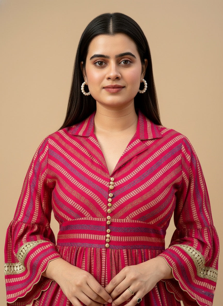 RAYON SILK DRESS
