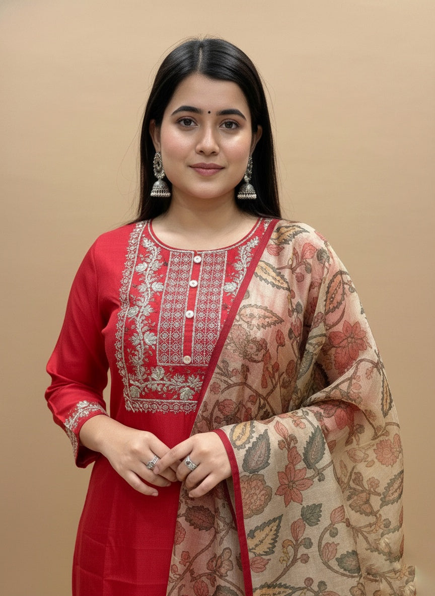 Silk kurta set