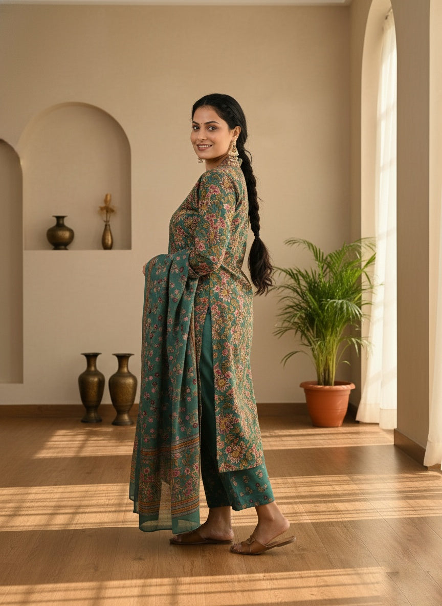 Bagru Print Cotton Suit