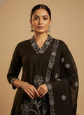 Cotton Kurta Set Black