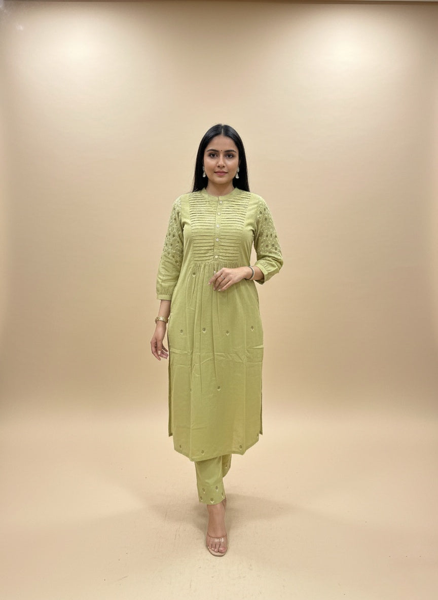 Premium cotton suit