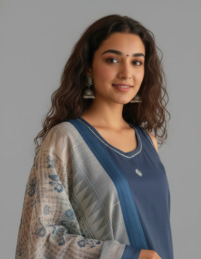 Kiara Cotton kurta Set with dupatta