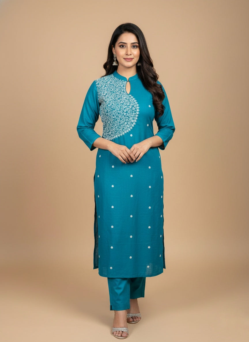 Cotton Kurta Set