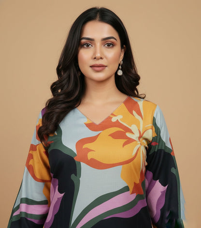 Crepe Silk Kurta Set