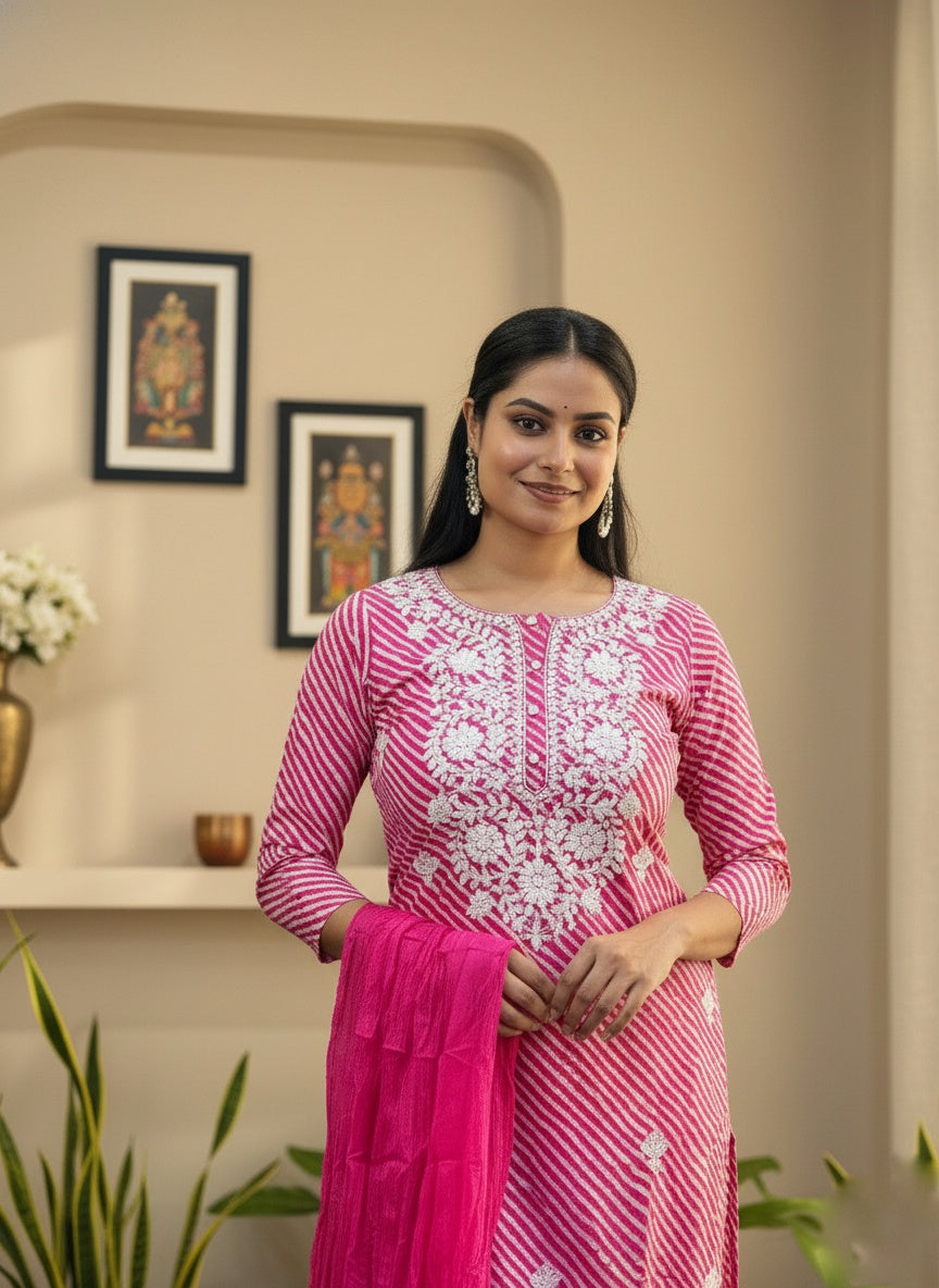 Premium Cotton Suit For Women PNKL