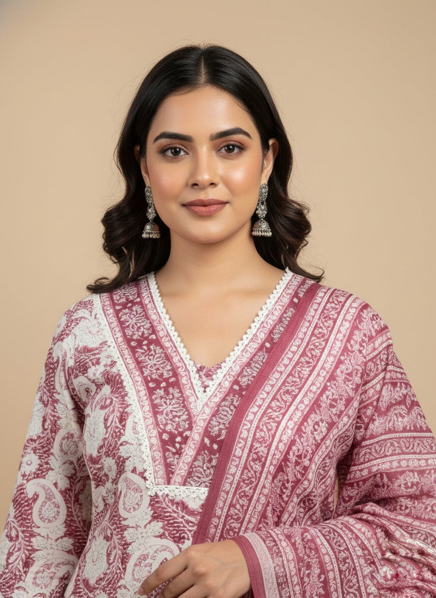 Cotton Kurta Set