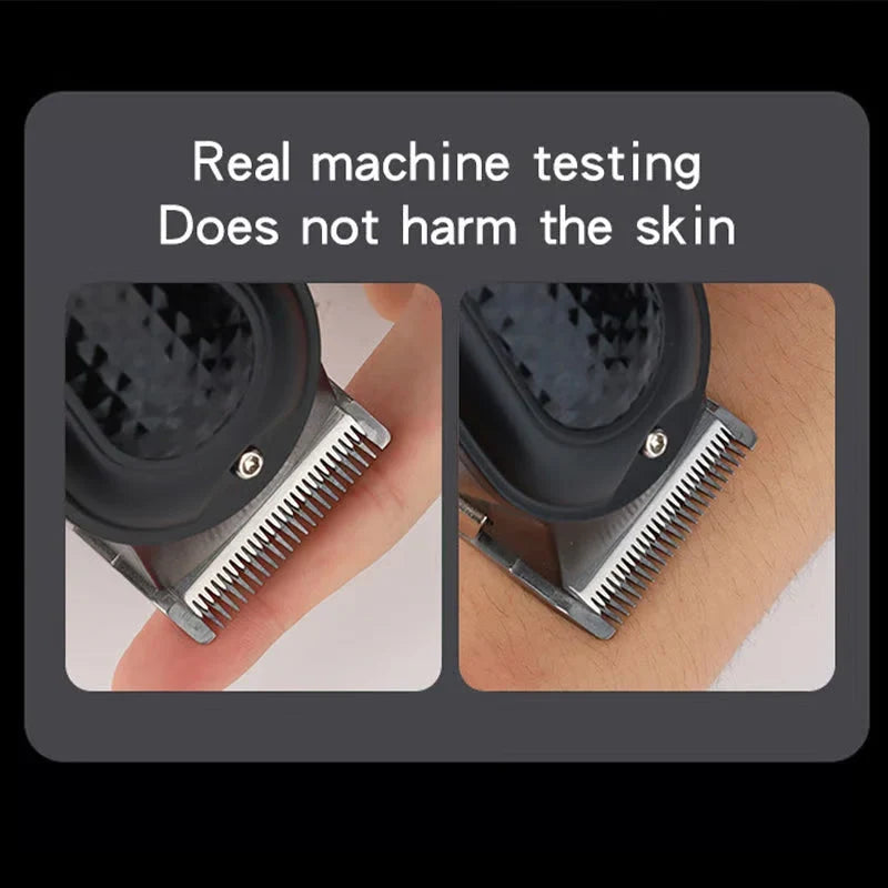 Durable & Sharp Electric Hair Clipper Set – Self-Sharpening Blades, Quiet Brushless Motor & Smart Display Screen ✂️