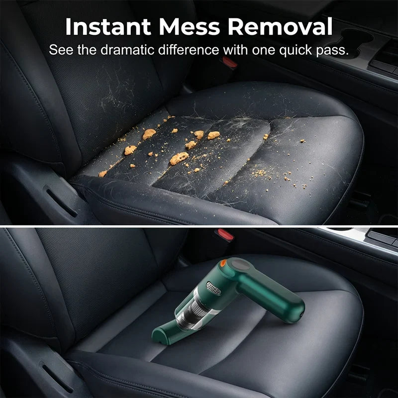 Cordless Car Vacuum – 10000Pa Suction & 4000mAh Battery 🚗