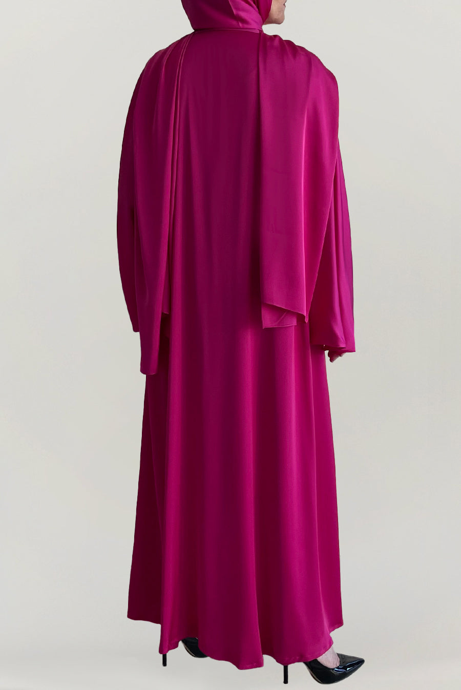 Barbie fuchsia Abaya