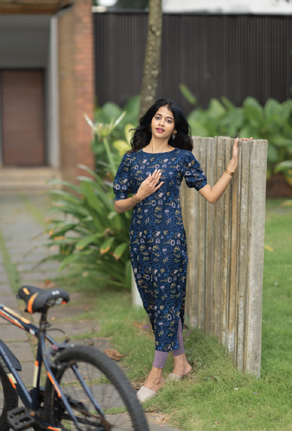 Haven Space Viscose Printed Kurta